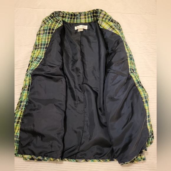 Christopher and banks, Vest, size small, green and blue plaid. - Picture 10 of 10
